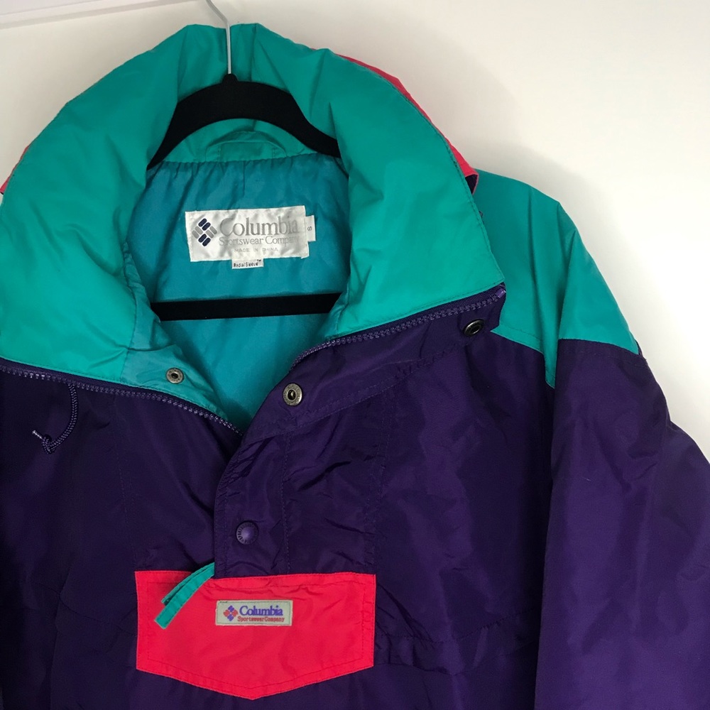 🔥Vintage Columbia Jacket Purple blue & pink - Picture 2 of 8